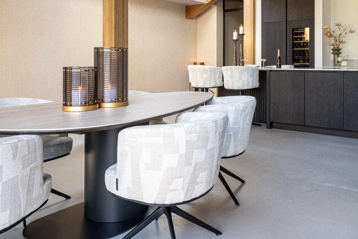 Richmond Interiors Lighting Hurricane light Daylin smoke small House of Isabella UK