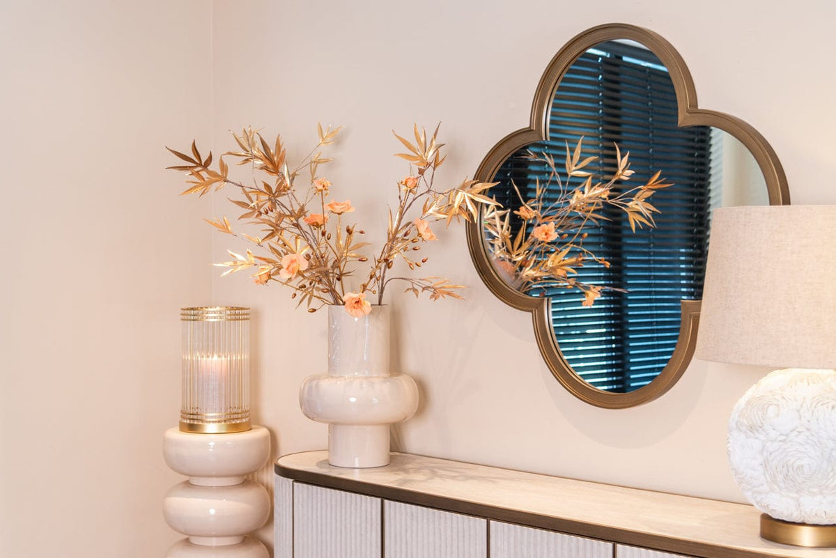 Richmond Interiors Lighting Hurricane light Dyara gold large House of Isabella UK