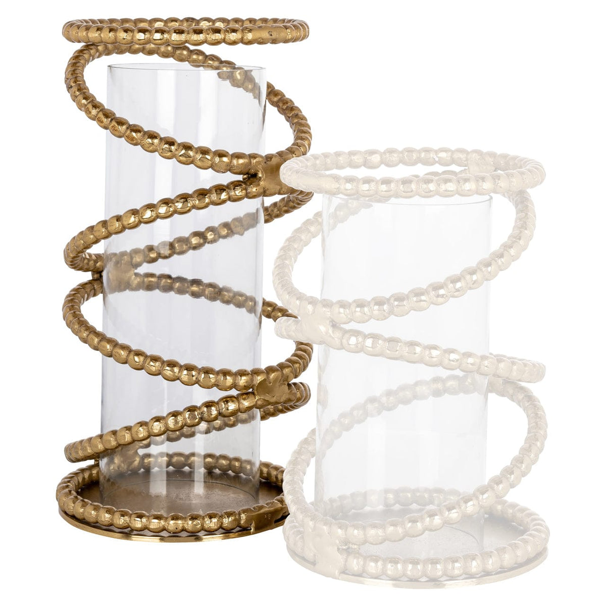 Richmond Interiors Lighting Hurricane light Jaden brushed gold large House of Isabella UK