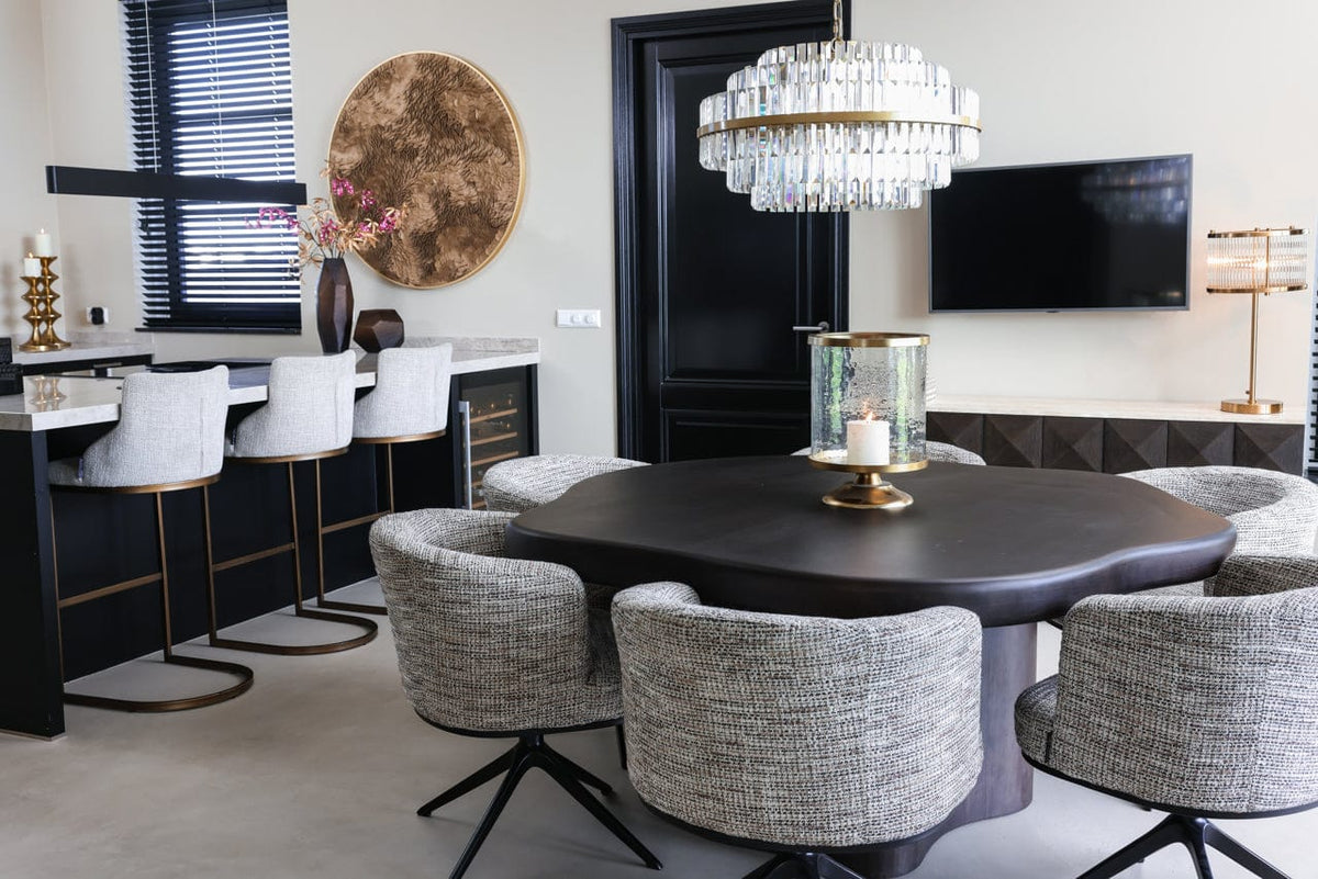 Richmond Interiors Lighting Hurricane light Jaysin gold House of Isabella UK