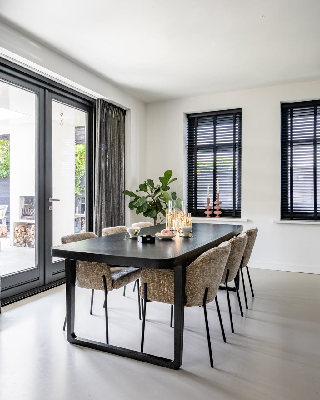 Richmond Interiors Lighting Hurricane light Loretta gold large House of Isabella UK