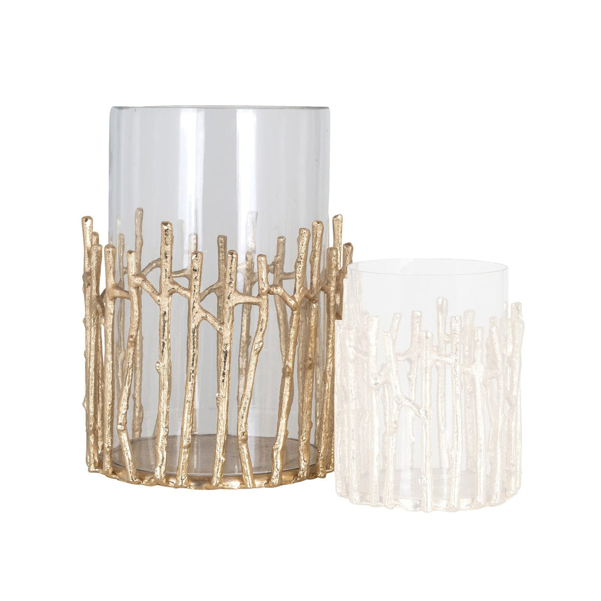 Richmond Interiors Lighting Hurricane light Loretta gold large House of Isabella UK