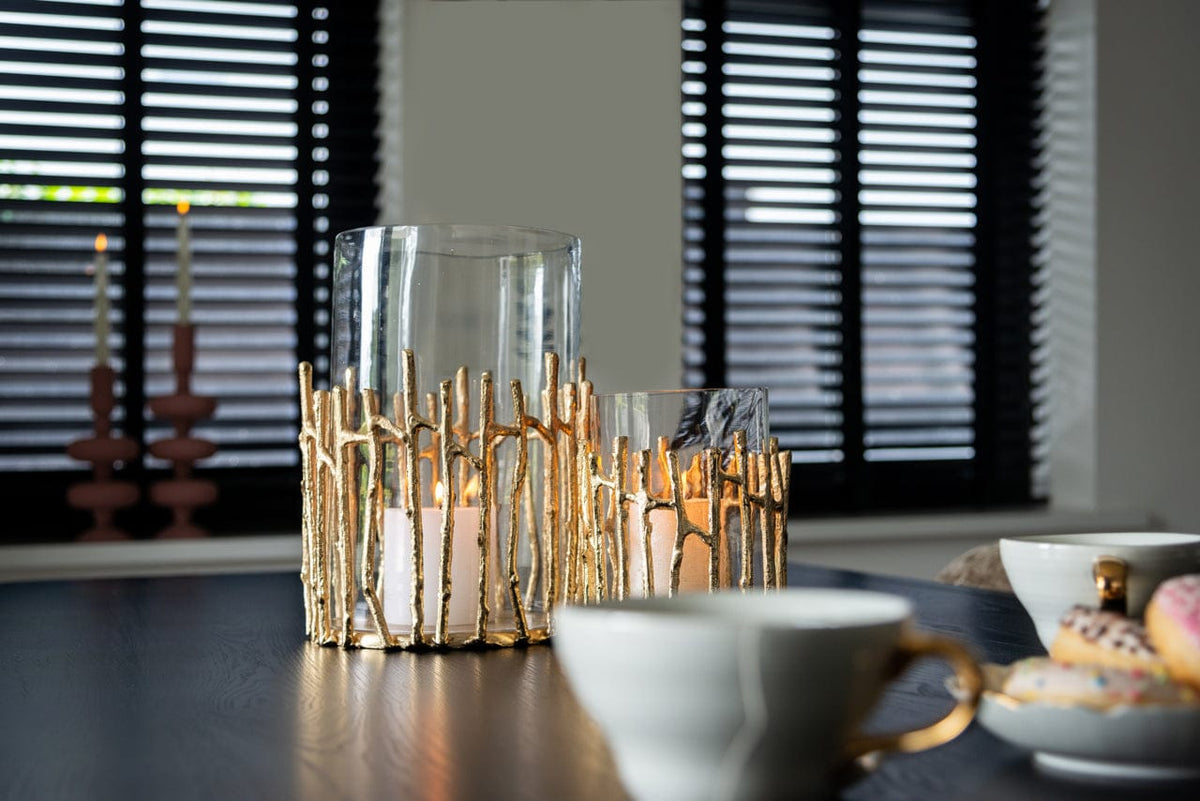 Richmond Interiors Lighting Hurricane light Loretta gold small House of Isabella UK