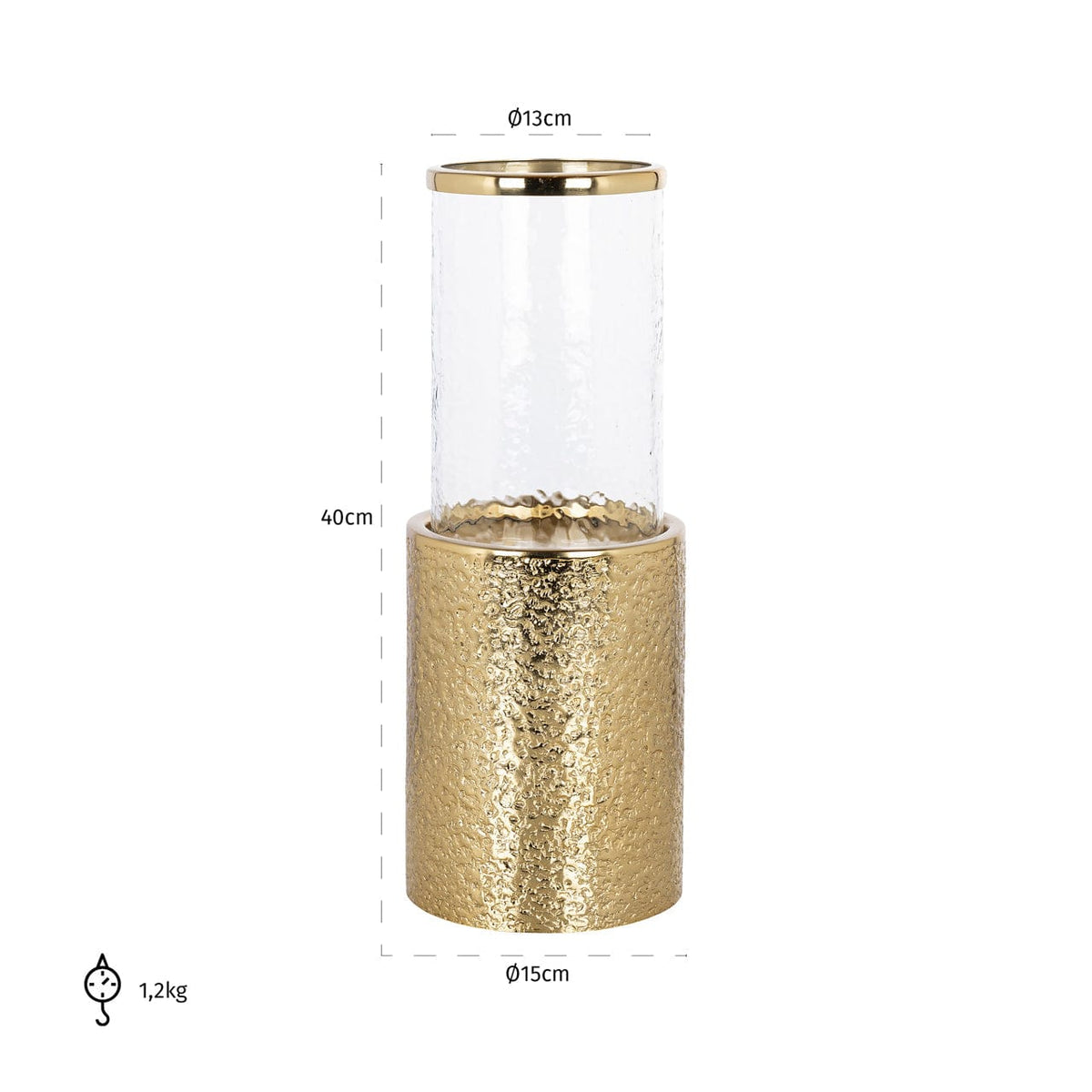 Richmond Interiors Lighting Hurricane light Marlou gold large House of Isabella UK