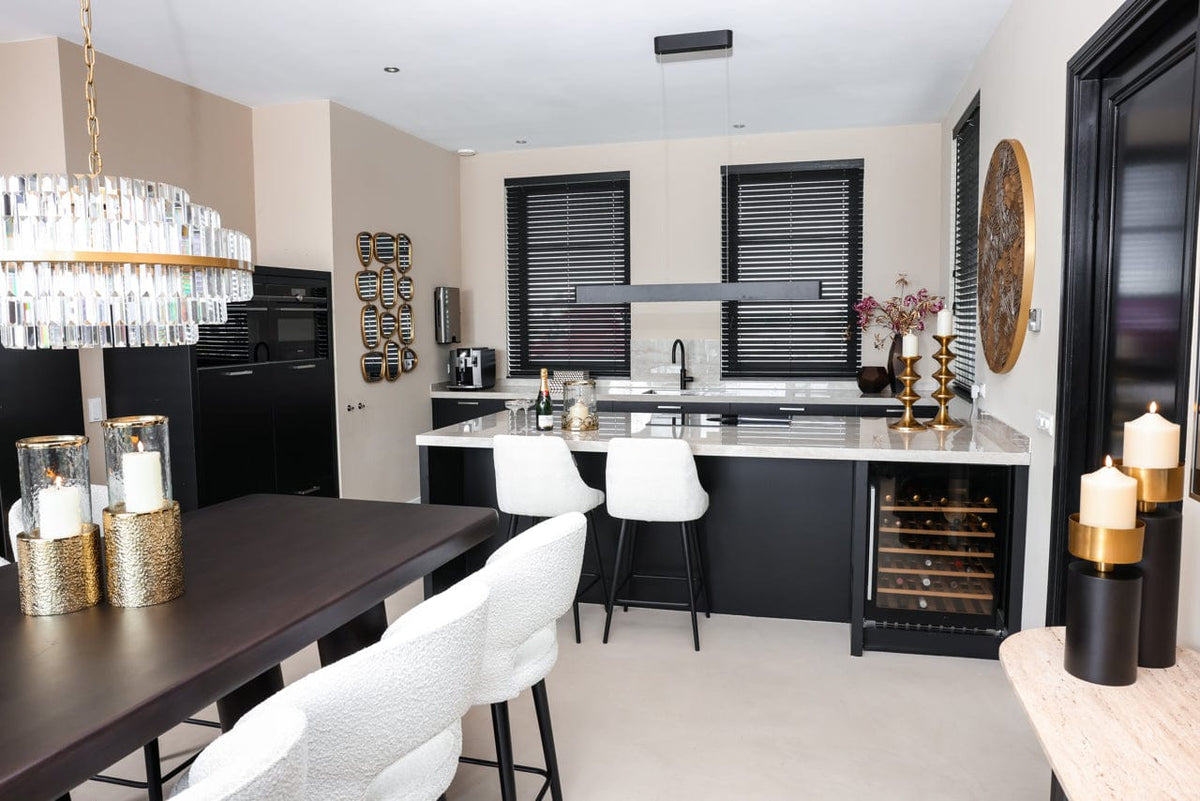 Richmond Interiors Lighting Hurricane light Marlou gold small House of Isabella UK