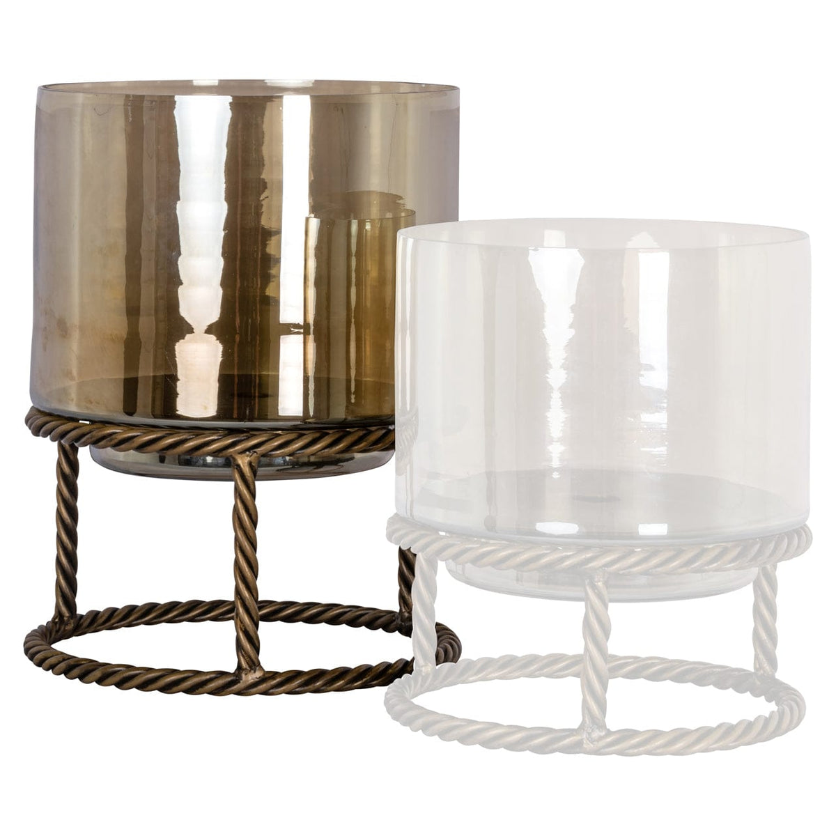 Richmond Interiors Lighting Hurricane light Ropia gold large House of Isabella UK