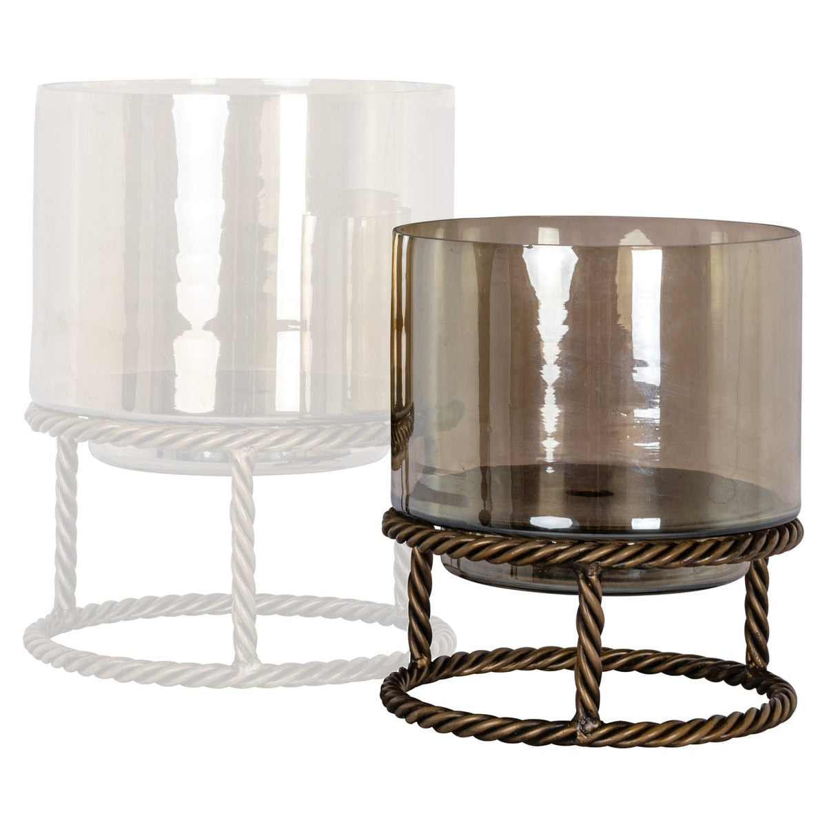 Richmond Interiors Lighting Hurricane light Ropia gold small House of Isabella UK