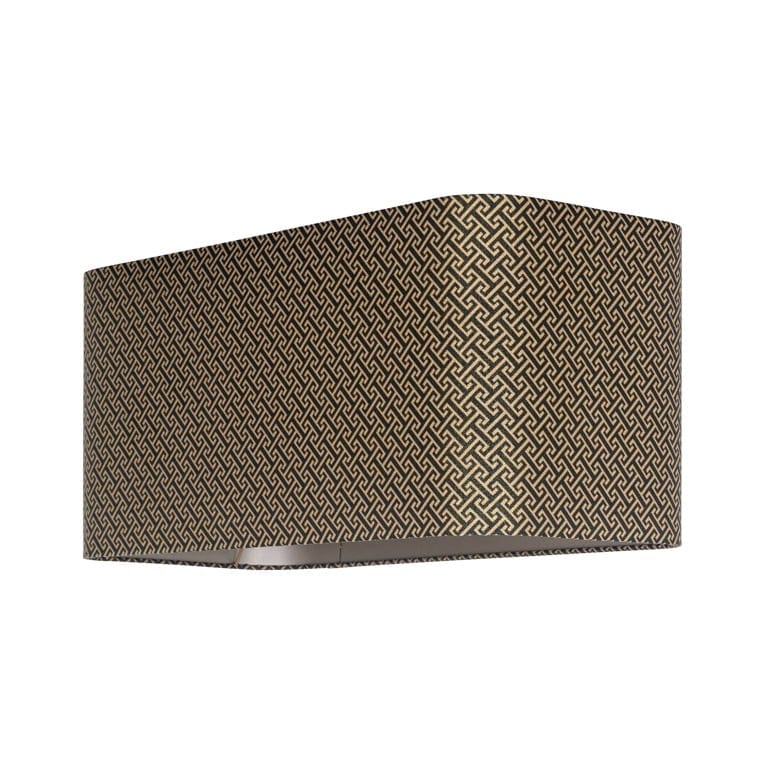 Richmond Interiors Lighting Lampshade Geo rectangle (Donna-21056-Geo Classic Big 9999 Black) House of Isabella UK