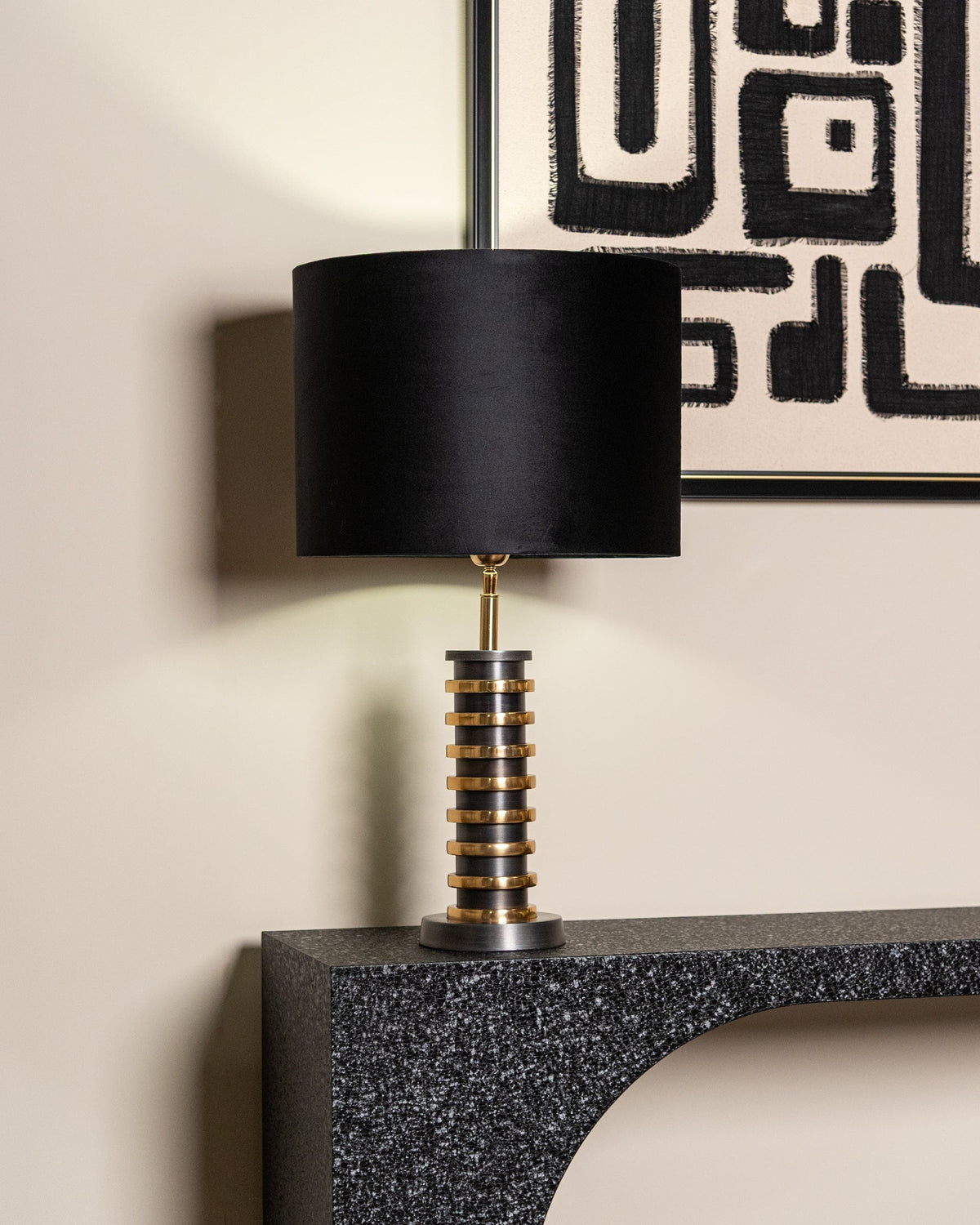 Richmond Interiors Lighting Lampshade Jaylinn 50Ø black (Black) House of Isabella UK