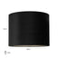 Richmond Interiors Lighting Lampshade Maddy black velvet cilinder 40Ø (Black) House of Isabella UK