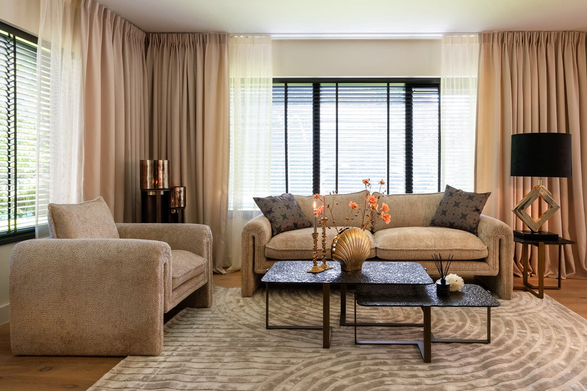 Richmond Interiors Lighting Lampshade Maddy black velvet cilinder 40Ø (Black) House of Isabella UK