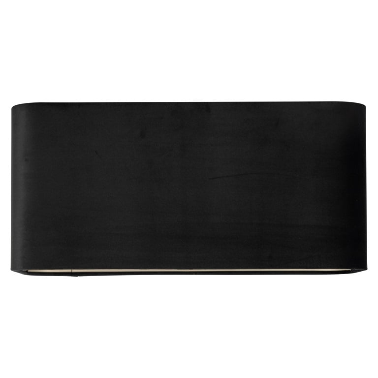 Richmond Interiors Lighting Lampshade Maddy black velvet rectangle (Black) House of Isabella UK