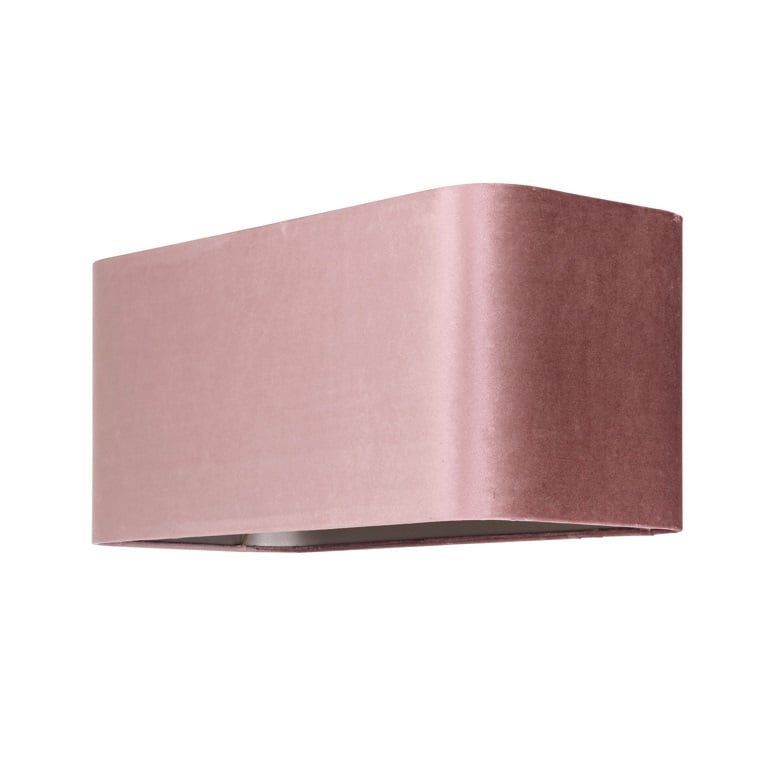 Richmond Interiors Lighting Lampshade Old rose rectangle (Italian-4008 Old Rose) House of Isabella UK