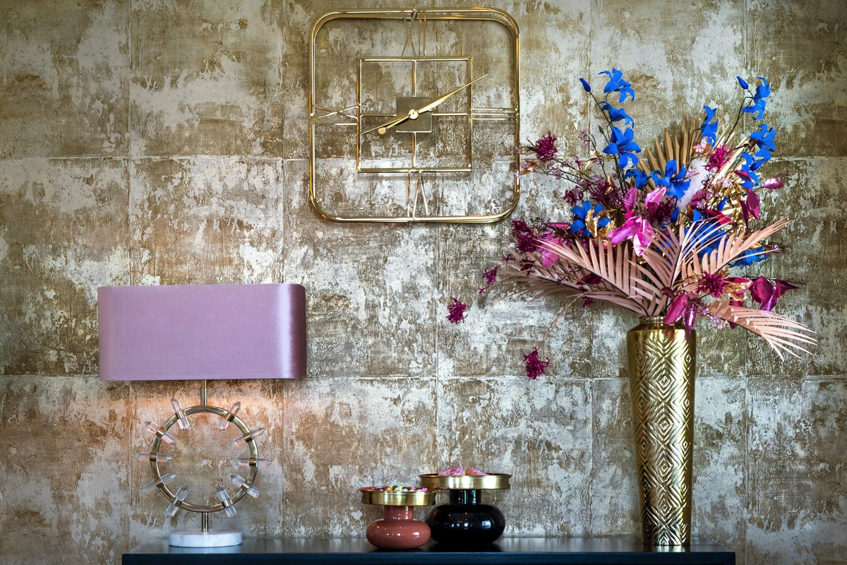 Richmond Interiors Lighting Lampshade Old rose rectangle (Italian-4008 Old Rose) House of Isabella UK