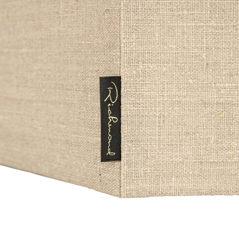 Richmond Interiors Lighting Lampshade Sally sand linnen hexagon medium House of Isabella UK