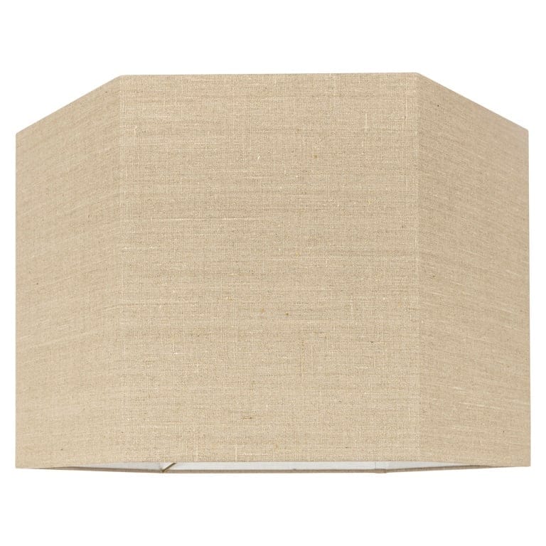 Richmond Interiors Lighting Lampshade Sally sand linnen hexagon XL (Sand) House of Isabella UK