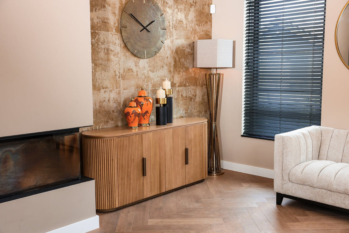 Richmond Interiors Lighting Lampshade Sally sand linnen hexagon XL (Sand) House of Isabella UK