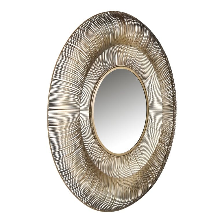 Richmond Interiors Lighting Mirror Aliza 101Ø (Brushed Gold) House of Isabella UK