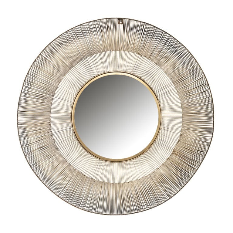 Richmond Interiors Lighting Mirror Aliza 101Ø (Brushed Gold) House of Isabella UK