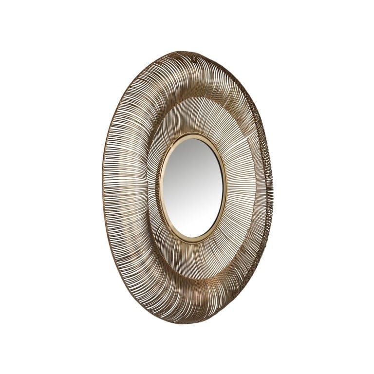 Richmond Interiors Lighting Mirror Aliza 76Ø (Brushed Gold) House of Isabella UK