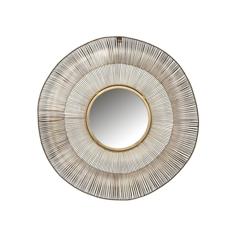 Richmond Interiors Lighting Mirror Aliza 76Ø (Brushed Gold) House of Isabella UK