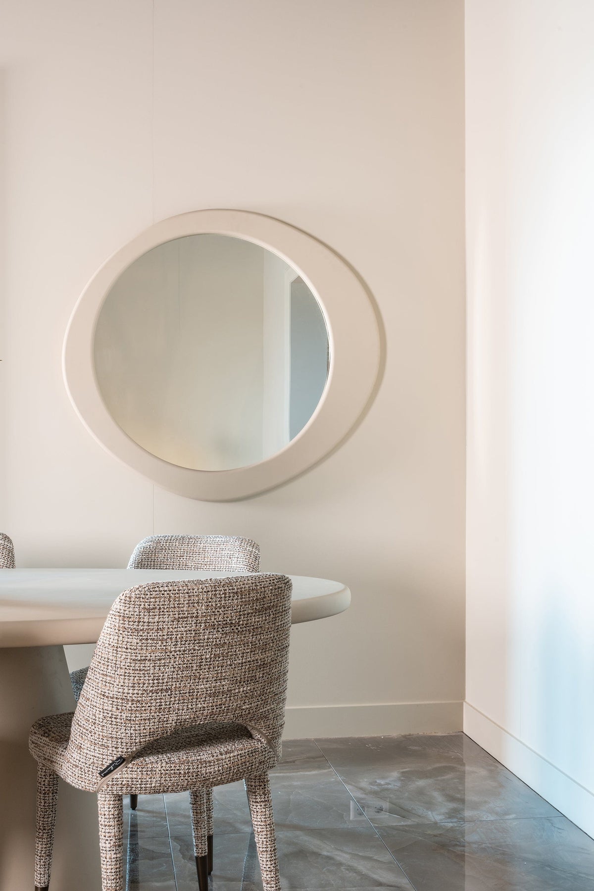 Richmond Interiors Lighting Mirror Bloomstone (White) House of Isabella UK