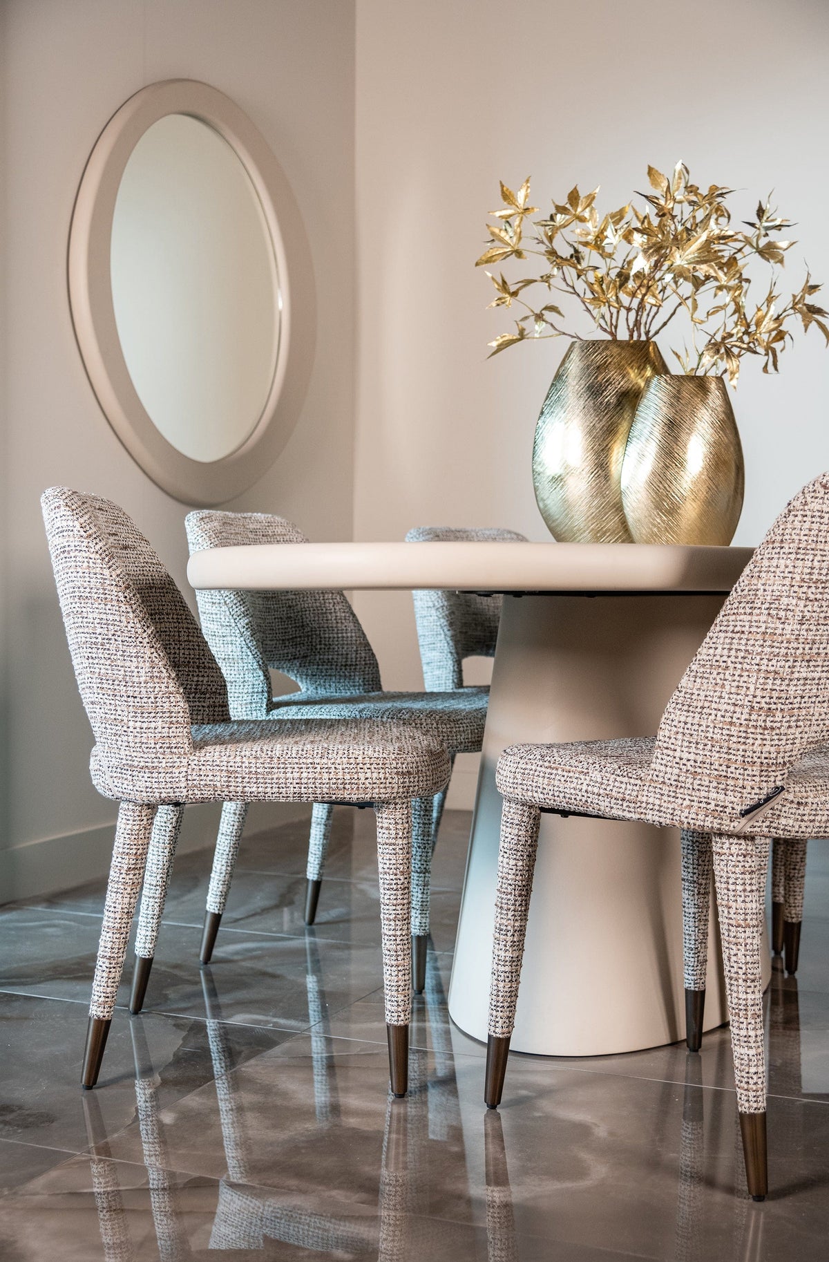 Richmond Interiors Lighting Mirror Clayton (Beige) House of Isabella UK