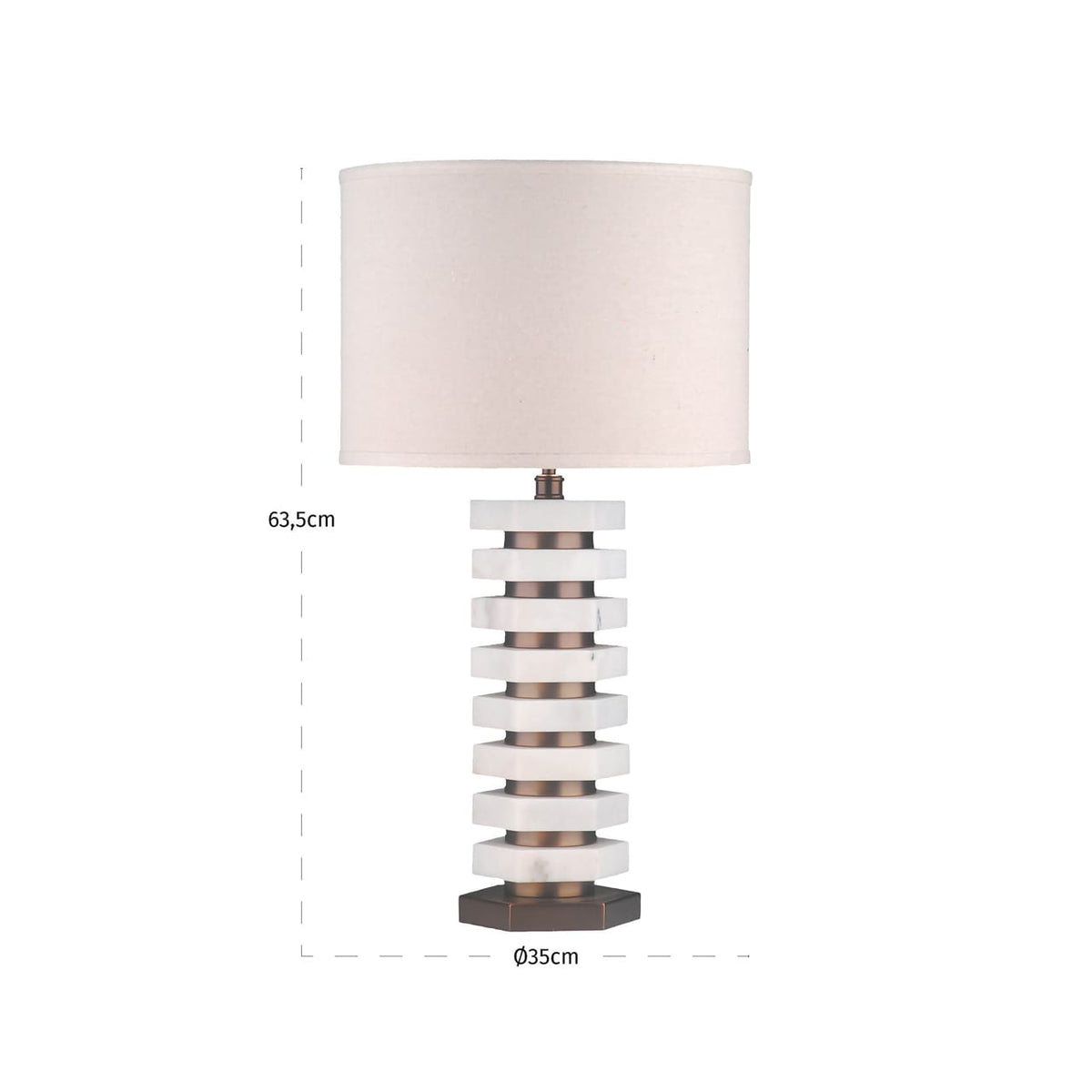 Richmond Interiors Lighting Table lamp Haspen natural House of Isabella UK