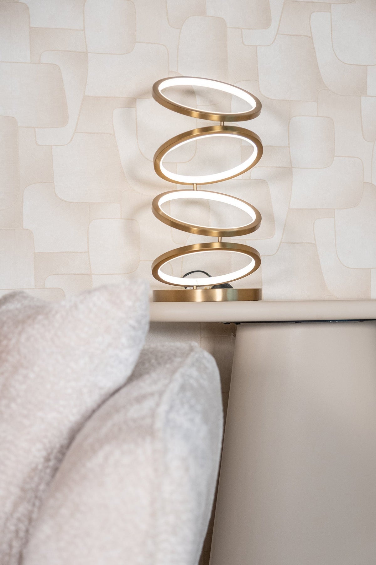 Richmond Interiors Lighting Table lamp Jaimin (Brushed Gold) House of Isabella UK