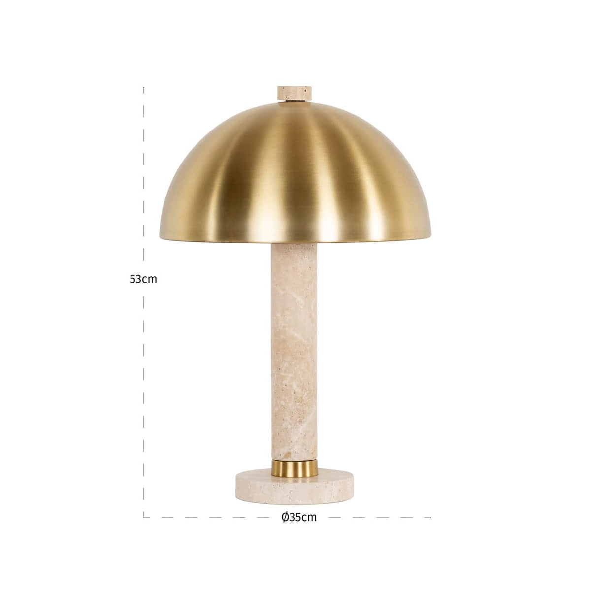 Richmond Interiors Lighting Table lamp Jara brushed gold House of Isabella UK