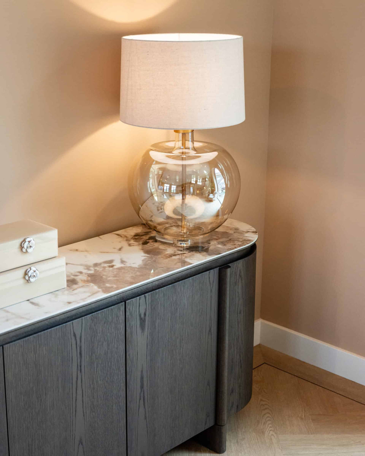 Richmond Interiors Lighting Table lamp Jazzy amber House of Isabella UK
