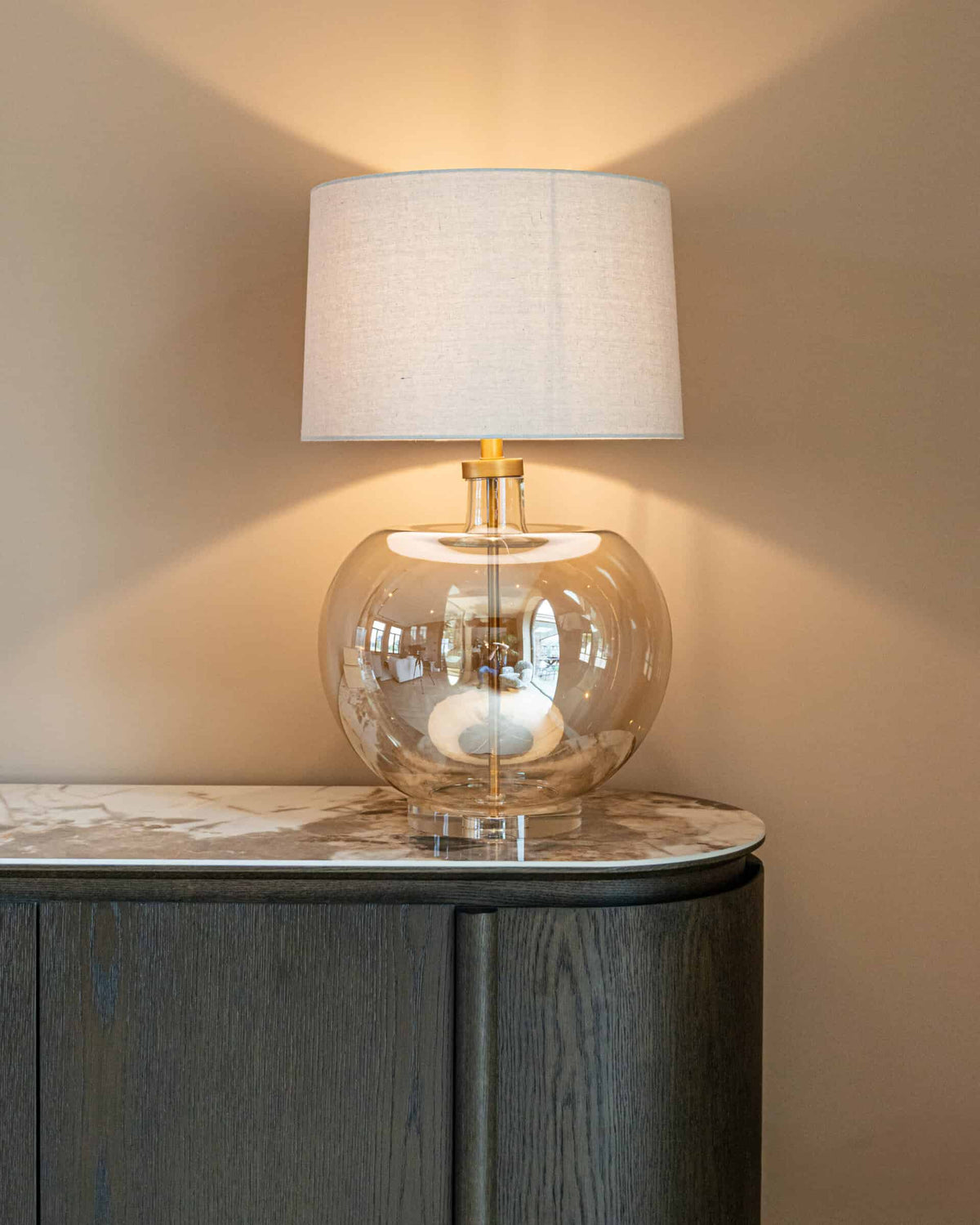 Richmond Interiors Lighting Table lamp Jazzy amber House of Isabella UK