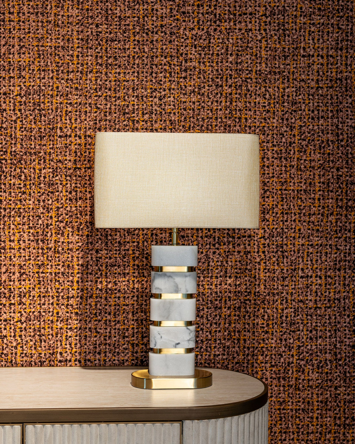 Richmond Interiors Lighting Table lamp Lenore incl. lampshade (Gold) House of Isabella UK