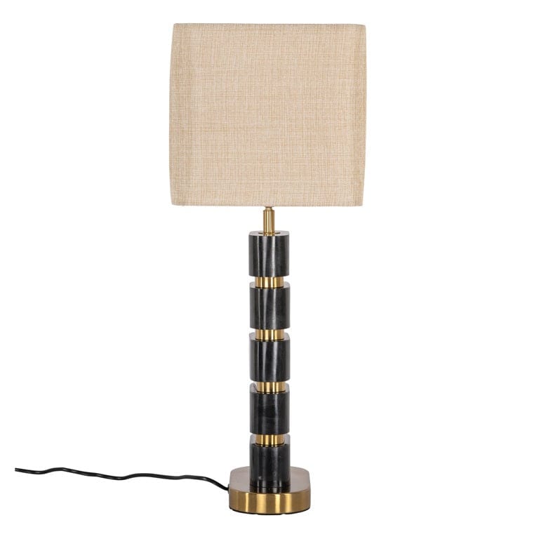 Richmond Interiors Lighting Table lamp Levina incl. lampshade (Black/gold) House of Isabella UK
