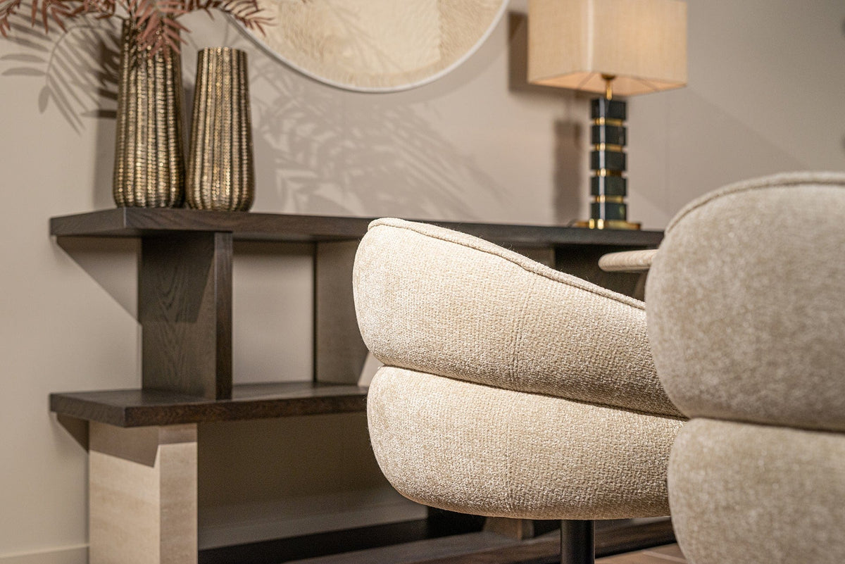 Richmond Interiors Lighting Table lamp Levina incl. lampshade (Black/gold) House of Isabella UK