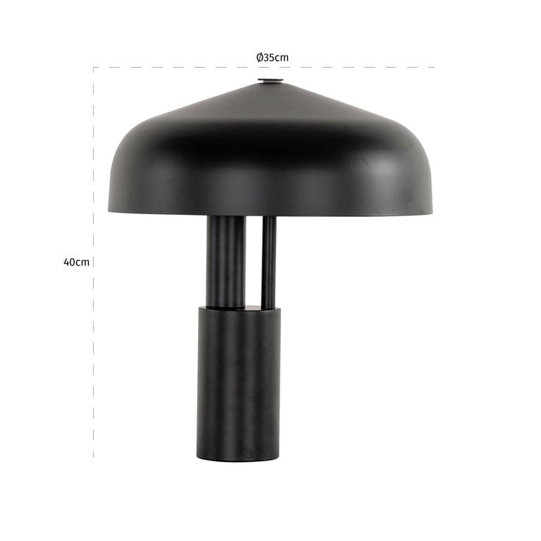 Richmond Interiors Lighting Table lamp Linzy black (Black) House of Isabella UK