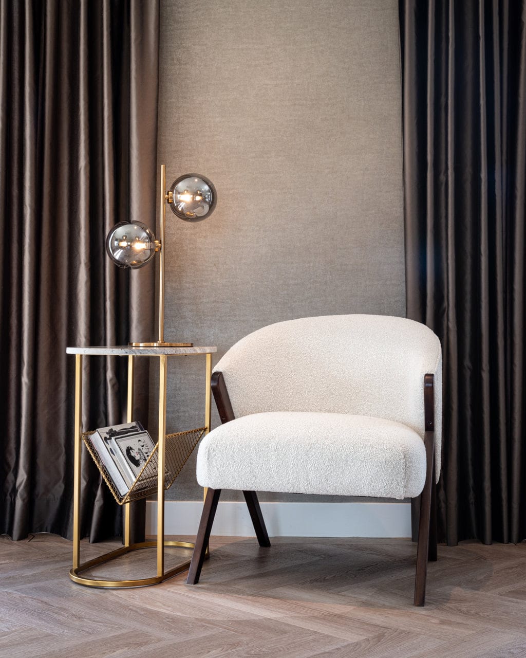 Richmond Interiors Lighting Table lamp Lise brushed gold House of Isabella UK