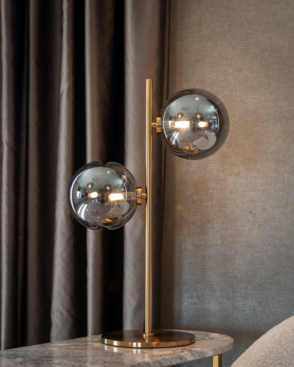 Richmond Interiors Lighting Table lamp Lise brushed gold House of Isabella UK