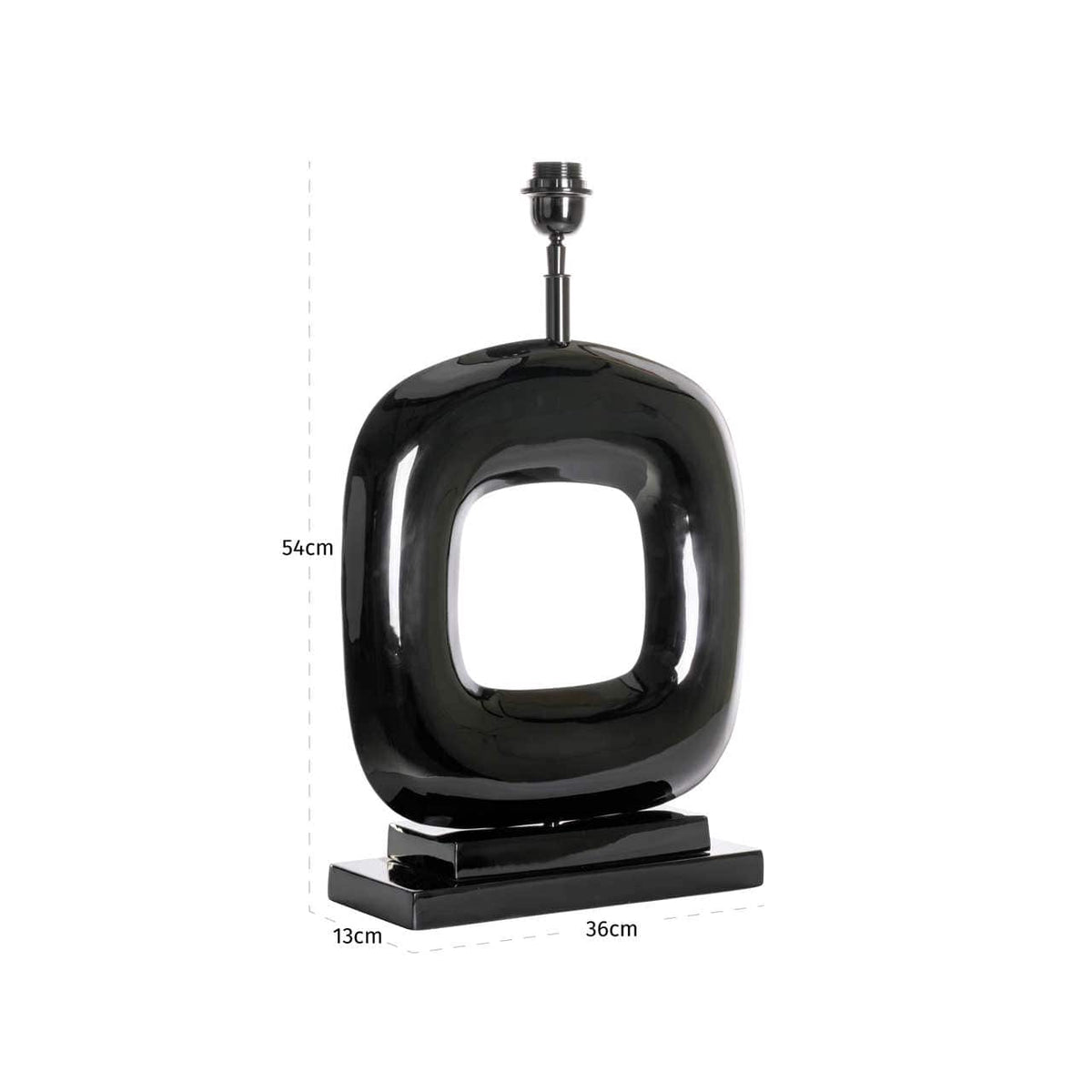 Richmond Interiors Lighting Table lamp Rave black House of Isabella UK
