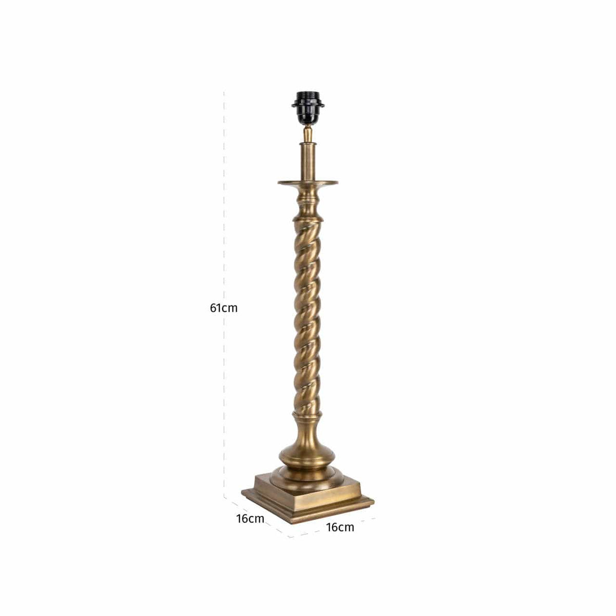 Richmond Interiors Lighting Table lamp Slone brass antique House of Isabella UK