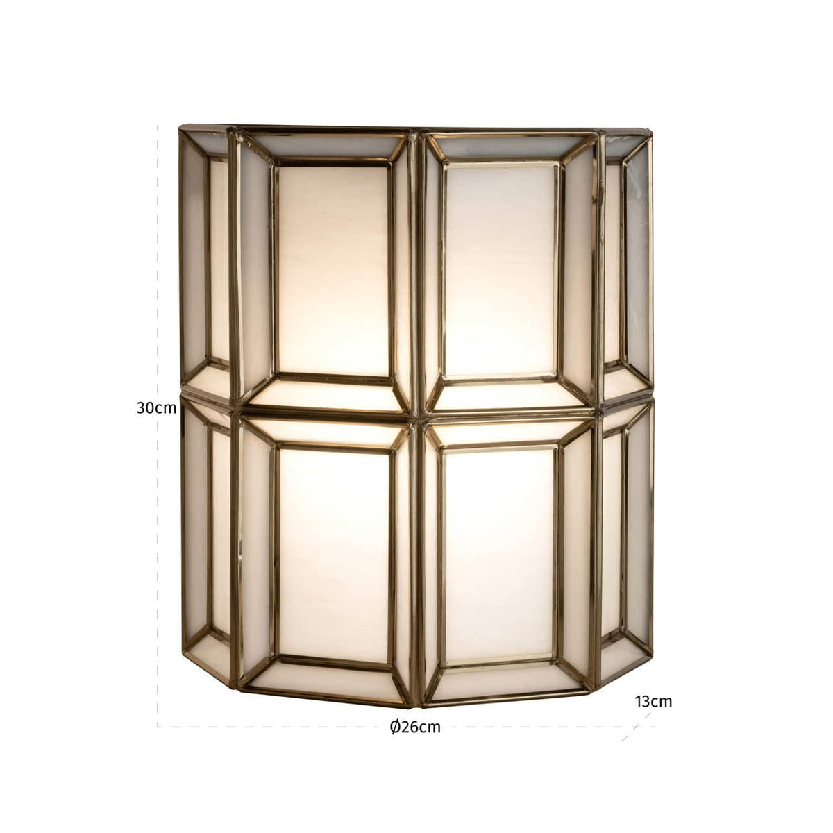 Richmond Interiors Lighting Wall lamp Amara brass antique House of Isabella UK