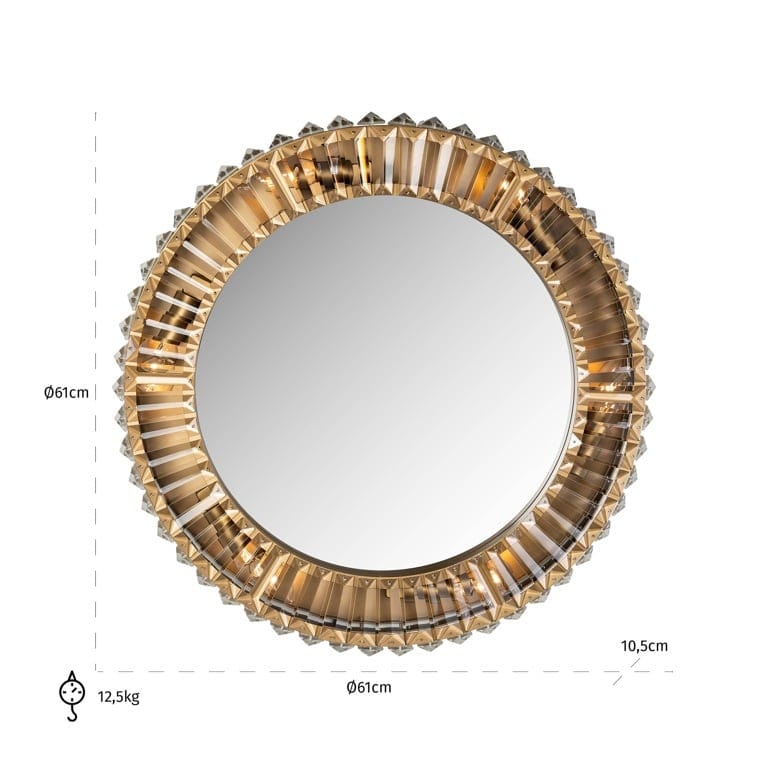 Richmond Interiors Lighting Wall lamp Becky (Gold) House of Isabella UK