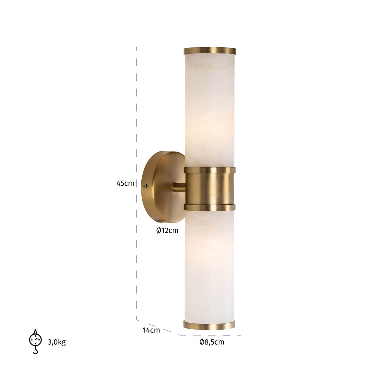 Richmond Interiors Lighting Wall lamp Charlize gold House of Isabella UK