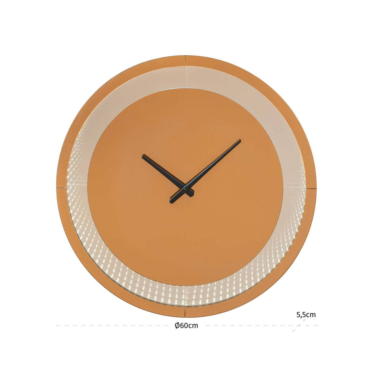 Richmond Interiors Lighting Wall lamp Julia brown - Led Clock House of Isabella UK