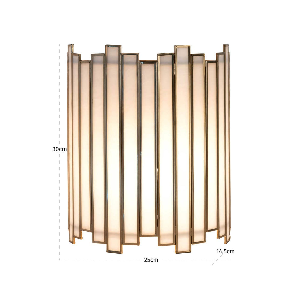 Richmond Interiors Lighting Wall lamp Lima brass antique House of Isabella UK