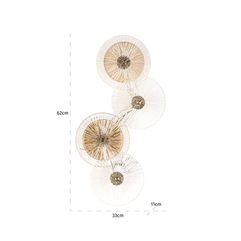 Richmond Interiors Lighting Wall lamp Linzi (Brushed Gold) House of Isabella UK