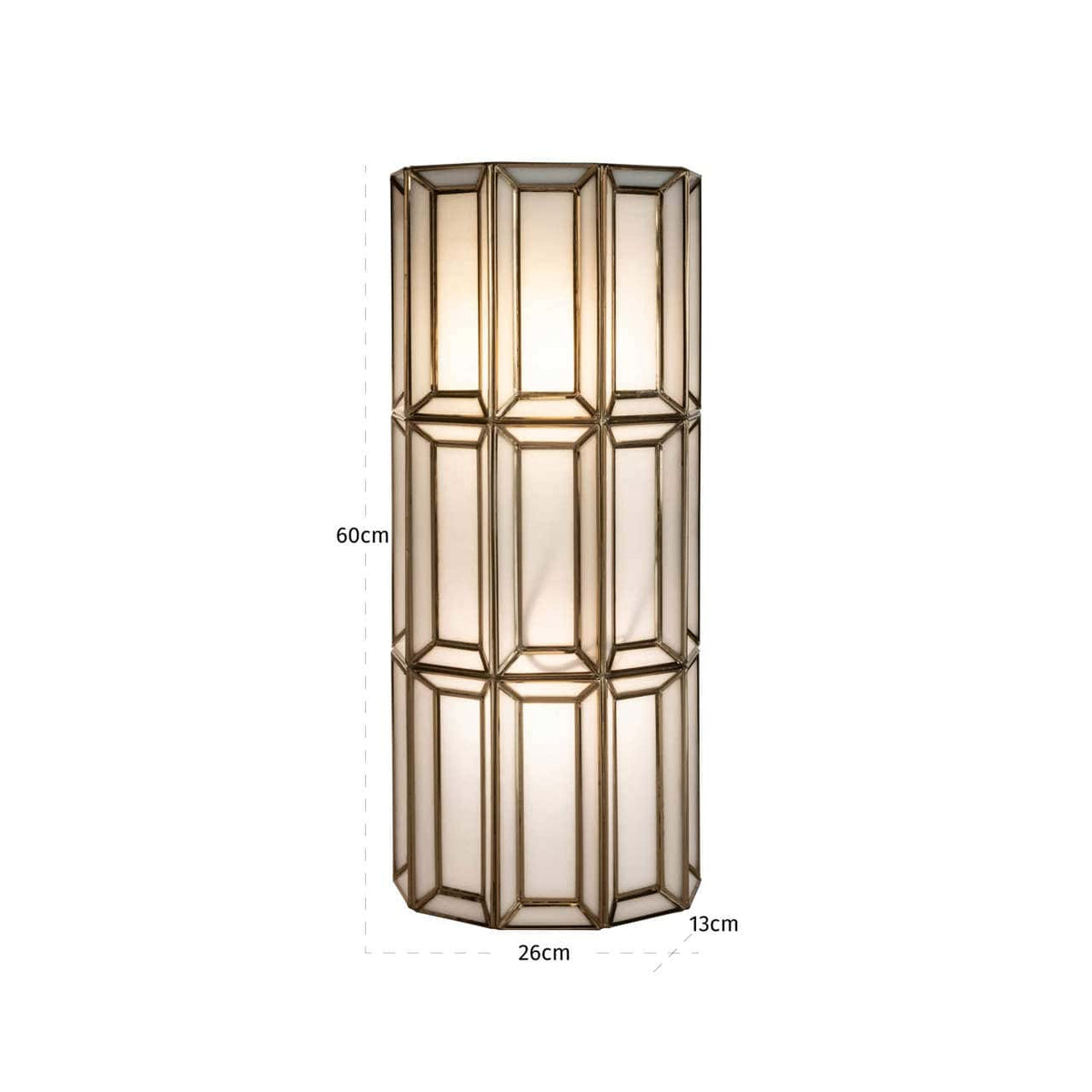 Richmond Interiors Lighting Wall lamp Opal brass antique House of Isabella UK