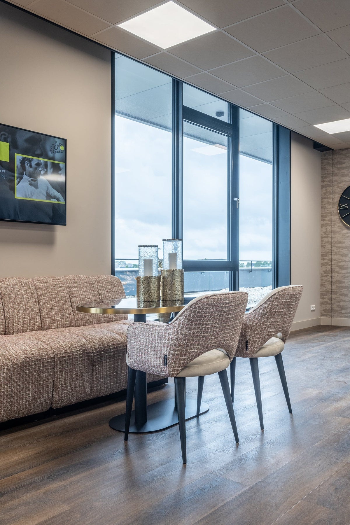 Richmond Interiors Living Arm chair Giovanna trendy nature/quartz khaki fire retardant (Be Trendy 01 Nature) House of Isabella UK