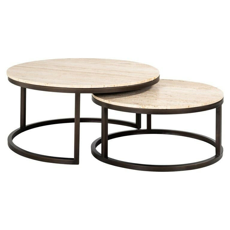 Avalon coffee table set of 2 (Bronze).