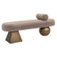 Richmond Interiors Living Bench Alexander Jones brown tweed fire retardant (Geneva) House of Isabella UK